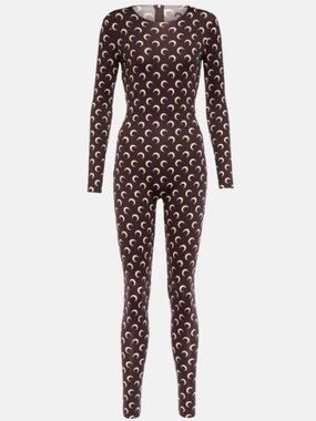 MARINE SERRE RECYCLED JERSEY MOON CATSUIT ALL IN ONE